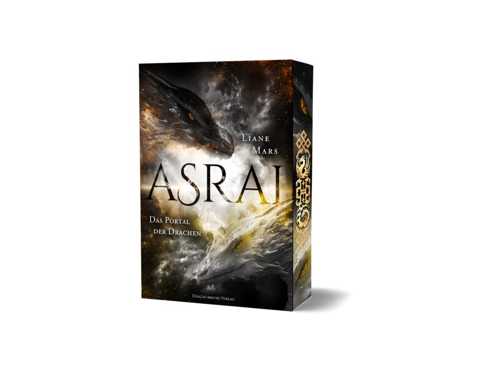 Band 1 der ASRAI-Reihe: "Asrai - Das Portal der Drachen" mit Farbschnitt