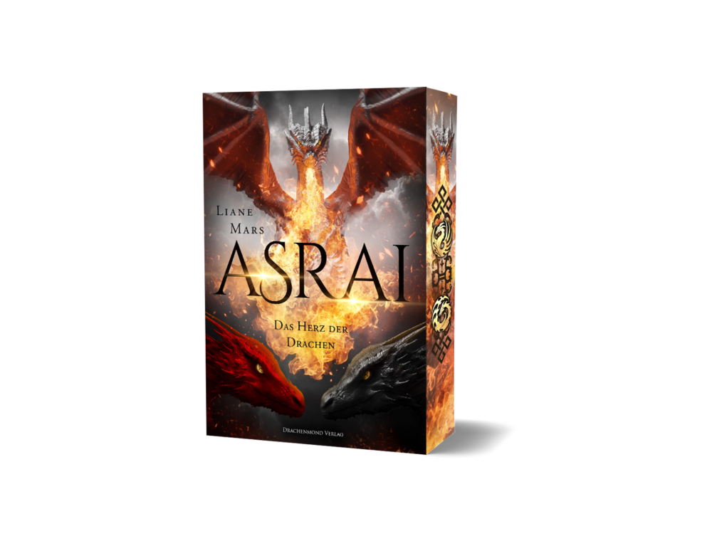 Band 3 der ASRAI-Reihe: "Asrai - Das Herz der Drachen" mit Farbschnitt