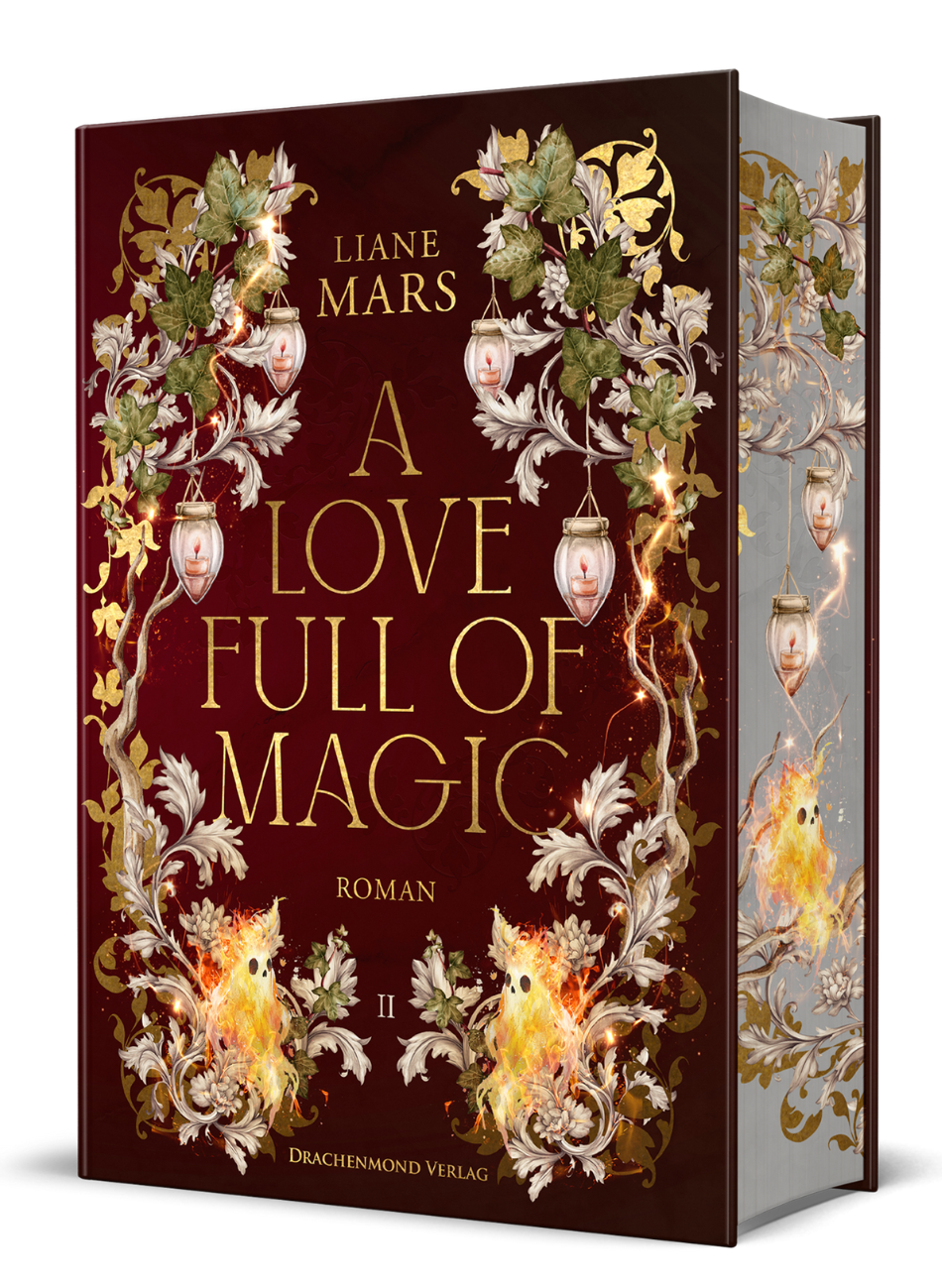 Das Cover von Lianes märchenhafter Trilogie "A Love Full of Magic" (Band 2) als eBook (auf dem Handy und dem Tablett) und als Softcover.